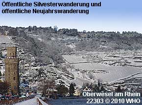 ffentliche Silvesterwanderung und ffentliche Neujahrswanderung in Oberwesel am Rhein